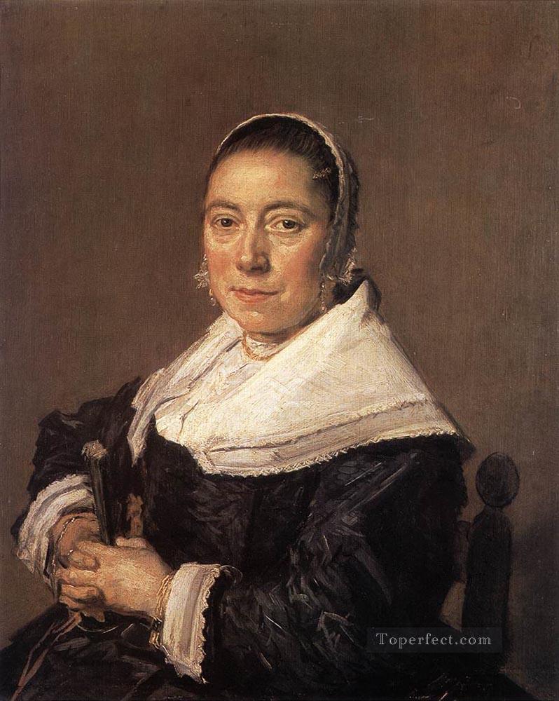 Portrait Of A Seated Woman Presumedly Maria Veratti Dutch Golden Age Frans Hals Oil Paintings